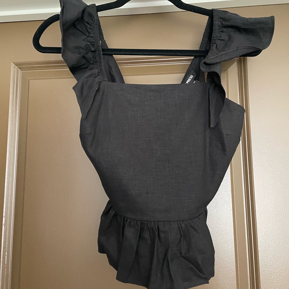 Express, linen tank